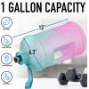 imageHydration Nation 3 Lid MultiSize Vacuum Insulated Water Bottles with Straw  Metal Water Bottle For Sports ampamp Outdoor  Thermo Stainless Steel Water Bottle  Perfect for Hot ampamp Cold Drinks BlueOmbre Green and Pink
