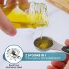 imageZulay Kitchen Stackable Magnetic Spoons Set of 8  Dual Sided Magnetic Measuring Spoons Set Fits In Spice Jars  Stainless Steel Measuring Spoons Magnetic For Dry and Liquid Ingredients Black