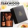 imageZulay Kitchen 10Piece Wooden Spoons for Cooking  Smooth Finish Teak Wooden Utensils for Cooking  Soft ComfortGrip Wood Spoons for Cooking  NonStick Wooden Cooking Utensils  Wooden Spoon Sets30 Piece SetGift Box