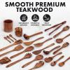 imageZulay Kitchen 10Piece Wooden Spoons for Cooking  Smooth Finish Teak Wooden Utensils for Cooking  Soft ComfortGrip Wood Spoons for Cooking  NonStick Wooden Cooking Utensils  Wooden Spoon Sets30 Piece SetGift Box