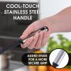 imageZulay 4pcs Silicone Spatula Set  Heat Resistant Silicone Tools for Cooking Baking ampamp Mixing  One Piece Design Spatulas for NonStick Cookware  Durable Stainless Steel Core Purple125 Inch