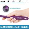 imageZulay 4pcs Silicone Spatula Set  Heat Resistant Silicone Tools for Cooking Baking ampamp Mixing  One Piece Design Spatulas for NonStick Cookware  Durable Stainless Steel Core Purple4 Pack Purple