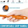 imageZulay 4pcs Silicone Spatula Set  Heat Resistant Silicone Tools for Cooking Baking ampamp Mixing  One Piece Design Spatulas for NonStick Cookware  Durable Stainless Steel Core Purple4 Pack Orange