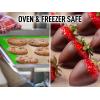 imageZulay Set of 4 Silicone Baking Mat  Macaron Silicone Baking Mats With Preprinted Template Design  Non Stick ampamp Reusable Silicone Baking Sheet  2 Half Size  2 Quarter Size RedGreen