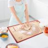 imageZulay Set of 4 Silicone Baking Mat  Macaron Silicone Baking Mats With Preprinted Template Design  Non Stick ampamp Reusable Silicone Baking Sheet  2 Half Size  2 Quarter Size RedRed