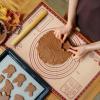 imageZulay Set of 4 Silicone Baking Mat  Macaron Silicone Baking Mats With Preprinted Template Design  Non Stick ampamp Reusable Silicone Baking Sheet  2 Half Size  2 Quarter Size RedRed