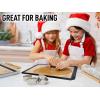 imageZulay Set of 4 Silicone Baking Mat  Macaron Silicone Baking Mats With Preprinted Template Design  Non Stick ampamp Reusable Silicone Baking Sheet  2 Half Size  2 Quarter Size RedBlack