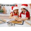 imageZulay Set of 4 Silicone Baking Mat  Macaron Silicone Baking Mats With Preprinted Template Design  Non Stick ampamp Reusable Silicone Baking Sheet  2 Half Size  2 Quarter Size RedDark Gray