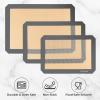 imageZulay Set of 4 Silicone Baking Mat  Macaron Silicone Baking Mats With Preprinted Template Design  Non Stick ampamp Reusable Silicone Baking Sheet  2 Half Size  2 Quarter Size RedDark Gray