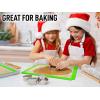 imageZulay Set of 4 Silicone Baking Mat  Macaron Silicone Baking Mats With Preprinted Template Design  Non Stick ampamp Reusable Silicone Baking Sheet  2 Half Size  2 Quarter Size RedGreen