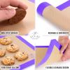 imageZulay Set of 4 Silicone Baking Mat  Macaron Silicone Baking Mats With Preprinted Template Design  Non Stick ampamp Reusable Silicone Baking Sheet  2 Half Size  2 Quarter Size RedPurple