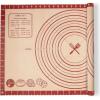 imageZulay Set of 4 Silicone Baking Mat  Macaron Silicone Baking Mats With Preprinted Template Design  Non Stick ampamp Reusable Silicone Baking Sheet  2 Half Size  2 Quarter Size RedRed