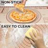 imageZulay Set of 4 Silicone Baking Mat  Macaron Silicone Baking Mats With Preprinted Template Design  Non Stick ampamp Reusable Silicone Baking Sheet  2 Half Size  2 Quarter Size RedRed