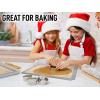 imageZulay Set of 4 Silicone Baking Mat  Macaron Silicone Baking Mats With Preprinted Template Design  Non Stick ampamp Reusable Silicone Baking Sheet  2 Half Size  2 Quarter Size RedLight Gray