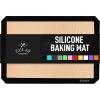 imageZulay Set of 4 Silicone Baking Mat  Macaron Silicone Baking Mats With Preprinted Template Design  Non Stick ampamp Reusable Silicone Baking Sheet  2 Half Size  2 Quarter Size RedBlack