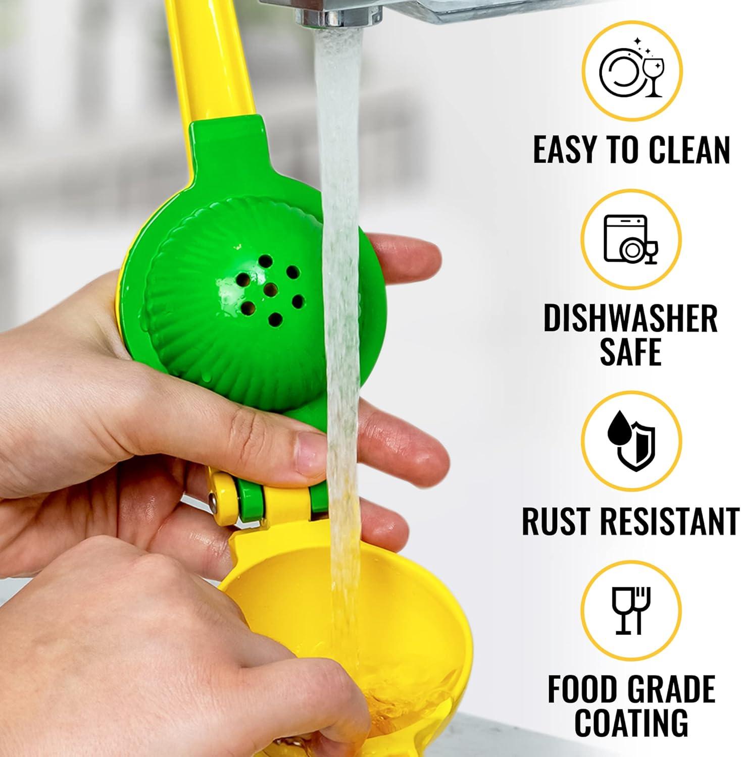 imageZulay Metal 2In1 Lemon Lime Squeezer  Hand Juicer Lemon Squeezer Gets Every Last Drop and Powerful Rechargeable Travel Milk Frother with Case  Froth N Go Compact Handheld Foam Maker