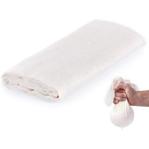 imageZulay Grade 90 Cheesecloth  Unbleached ampamp Reusable Ultra Fine Cheese Cloths  Pure Cotton Food Grade Cloths For Cooking Straining Basting Making Cheese Decoration and More 2 Yard2 yard