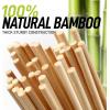 imageZulay 100 Pack Bamboo Wooden Skewers  175quot Marshmallow Roasting Sticks ampamp Barbeque Skewers For Campfire  Authentic Bamboo Sticks ampamp Smores Sticks For Grilling Hotdogs Kabobs BBQ ampamp More10 Inch