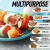 imageZulay 100 Pack Bamboo Wooden Skewers  175quot Marshmallow Roasting Sticks ampamp Barbeque Skewers For Campfire  Authentic Bamboo Sticks ampamp Smores Sticks For Grilling Hotdogs Kabobs BBQ ampamp More6 Inch
