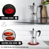 imageZulay Kitchen Classic Stovetop Espresso Maker for Great Flavored Strong Espresso Classic Italian Style 3 Espresso Cup Moka Pot Makes Delicious Coffee Easy to Operate ampamp Quick Cleanup PotPolished Silver