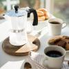imageZulay Kitchen Classic Stovetop Espresso Maker for Great Flavored Strong Espresso Classic Italian Style 3 Espresso Cup Moka Pot Makes Delicious Coffee Easy to Operate ampamp Quick Cleanup PotBlizzard White