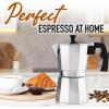 imageZulay Kitchen Classic Stovetop Espresso Maker for Great Flavored Strong Espresso Classic Italian Style 3 Espresso Cup Moka Pot Makes Delicious Coffee Easy to Operate ampamp Quick Cleanup PotShiny Silver