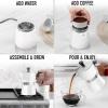 imageZulay Kitchen Classic Stovetop Espresso Maker for Great Flavored Strong Espresso Classic Italian Style 3 Espresso Cup Moka Pot Makes Delicious Coffee Easy to Operate ampamp Quick Cleanup PotBlizzard White