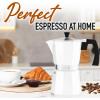 imageZulay Kitchen Classic Stovetop Espresso Maker for Great Flavored Strong Espresso Classic Italian Style 3 Espresso Cup Moka Pot Makes Delicious Coffee Easy to Operate ampamp Quick Cleanup PotBlizzard White