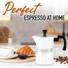 imageZulay Kitchen Classic Stovetop Espresso Maker for Great Flavored Strong Espresso Classic Italian Style 3 Espresso Cup Moka Pot Makes Delicious Coffee Easy to Operate ampamp Quick Cleanup PotBlizzard White