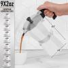 imageZulay Kitchen Classic Stovetop Espresso Maker for Great Flavored Strong Espresso Classic Italian Style 3 Espresso Cup Moka Pot Makes Delicious Coffee Easy to Operate ampamp Quick Cleanup PotBlizzard White
