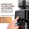 imageZulay Kitchen Espresso Grinder  Burr Coffee Grinder Electric  Espresso Bean Grinder ampamp Coffee Bean Grinder  Commercial Coffee Grinder Espresso  Burr Grinder Espresso Coffee Grinder  RedBlackSilver