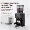 imageZulay Kitchen Espresso Grinder  Burr Coffee Grinder Electric  Espresso Bean Grinder ampamp Coffee Bean Grinder  Commercial Coffee Grinder Espresso  Burr Grinder Espresso Coffee Grinder  RedBlackSilver