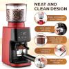 imageZulay Kitchen Espresso Grinder  Burr Coffee Grinder Electric  Espresso Bean Grinder ampamp Coffee Bean Grinder  Commercial Coffee Grinder Espresso  Burr Grinder Espresso Coffee Grinder  RedRed