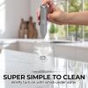 imageZulay Kitchen Powerful Milk Frother Wand  Mini Milk Frother Handheld Stainless Steel  Battery Operated Drink Mixer for Coffee Lattes Cappuccino Matcha  Froth Mate Milk Frother Gift  WhiteGray