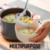 imageZulay Kitchen Stainless Steel Slotted Serving Spoon  Large Frying Spoon Skimmer  Durable Utensil with Ergonomic Easy to Use Handle  Easy to Clean Perfect for at Home Cooks ampamp Chefs  145Soup Ladle