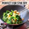 imageZulay Kitchen Stainless Steel Slotted Serving Spoon  Large Frying Spoon Skimmer  Durable Utensil with Ergonomic Easy to Use Handle  Easy to Clean Perfect for at Home Cooks ampamp Chefs  145Slotted Spoon