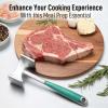 imageZulay Professional Meat Tenderizer Tool  Dual Sided Meat Mallet Pounder With Comfort Grip Handle  Heavy Duty Meat Hammer Tenderizer  Meat Tenderizer Mallet ampamp Meat Pounder  10 RedMint