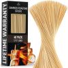 imageZulay 100 Pack Bamboo Wooden Skewers  175quot Marshmallow Roasting Sticks ampamp Barbeque Skewers For Campfire  Authentic Bamboo Sticks ampamp Smores Sticks For Grilling Hotdogs Kabobs BBQ ampamp More175 Inch