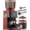 imageZulay Kitchen Espresso Grinder  Burr Coffee Grinder Electric  Espresso Bean Grinder ampamp Coffee Bean Grinder  Commercial Coffee Grinder Espresso  Burr Grinder Espresso Coffee Grinder  RedRed