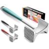 imageZulay Professional Meat Tenderizer Tool  Dual Sided Meat Mallet Pounder With Comfort Grip Handle  Heavy Duty Meat Hammer Tenderizer  Meat Tenderizer Mallet ampamp Meat Pounder  10 RedMint