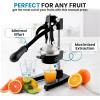 imageZulay Kitchen CastIron Orange Juice Squeezer  HeavyDuty EasytoClean Professional Citrus Juicer  Durable Stainless Steel Lemon Squeezer  Sturdy Manual Citrus Press ampamp Orange Squeezer CreamBlack