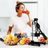 imageZulay Kitchen CastIron Orange Juice Squeezer  HeavyDuty EasytoClean Professional Citrus Juicer  Durable Stainless Steel Lemon Squeezer  Sturdy Manual Citrus Press ampamp Orange Squeezer CreamBlack