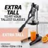 imageZulay Kitchen CastIron Orange Juice Squeezer  HeavyDuty EasytoClean Professional Citrus Juicer  Durable Stainless Steel Lemon Squeezer  Sturdy Manual Citrus Press ampamp Orange Squeezer CreamMidnight Black