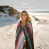 imageHydration Nation Authentic Large Handwoven Mexican Striped Throw Blanket  Soft Durable EcoFriendly  70quotx50quot  AzureAzure