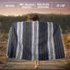 imageHydration Nation Authentic Large Handwoven Mexican Striped Throw Blanket  Soft Durable EcoFriendly  70quotx50quot  AzureBlue Haze