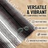 imageHydration Nation Authentic Large Handwoven Mexican Striped Throw Blanket  Soft Durable EcoFriendly  70quotx50quot  AzureBrown