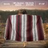 imageHydration Nation Authentic Large Handwoven Mexican Striped Throw Blanket  Soft Durable EcoFriendly  70quotx50quot  AzureCherry