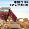 imageHydration Nation Authentic Large Handwoven Mexican Striped Throw Blanket  Soft Durable EcoFriendly  70quotx50quot  AzureDragon