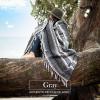 imageHydration Nation Authentic Large Handwoven Mexican Striped Throw Blanket  Soft Durable EcoFriendly  70quotx50quot  AzureGray