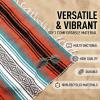 imageHydration Nation Authentic Large Handwoven Mexican Striped Throw Blanket  Soft Durable EcoFriendly  70quotx50quot  AzureMandarin
